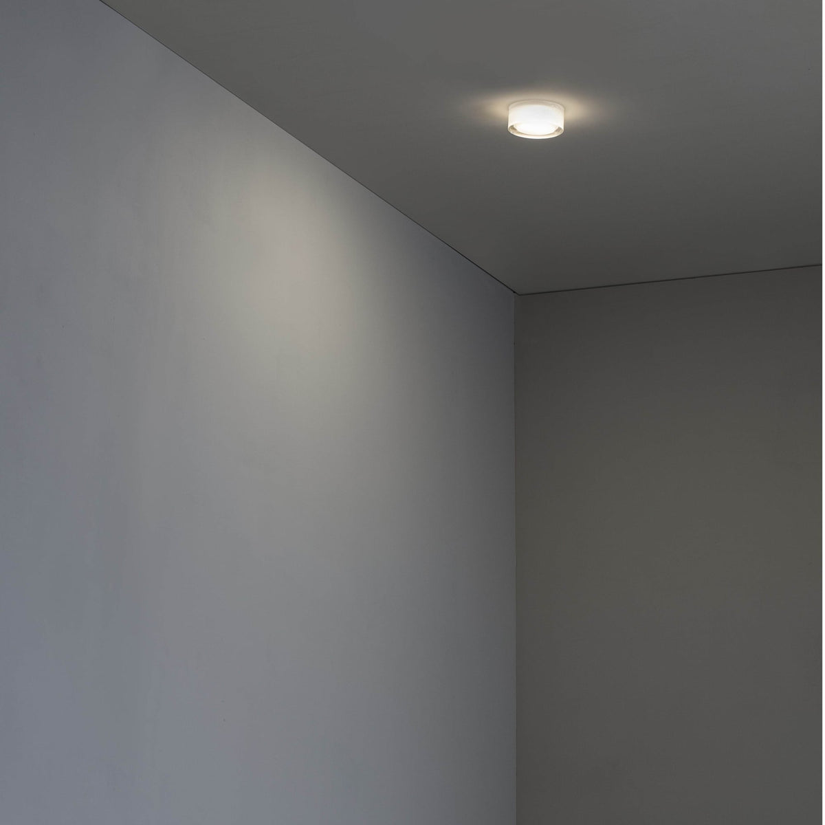 Foco Empotrable Faro EBBA LED 4W IP44 | Cristal y Blanco Mate