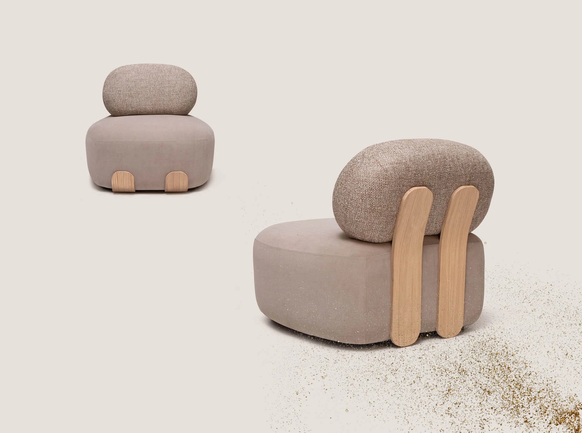 Sillón Super Heilan CASUAL contrachapado de roble gran formato
