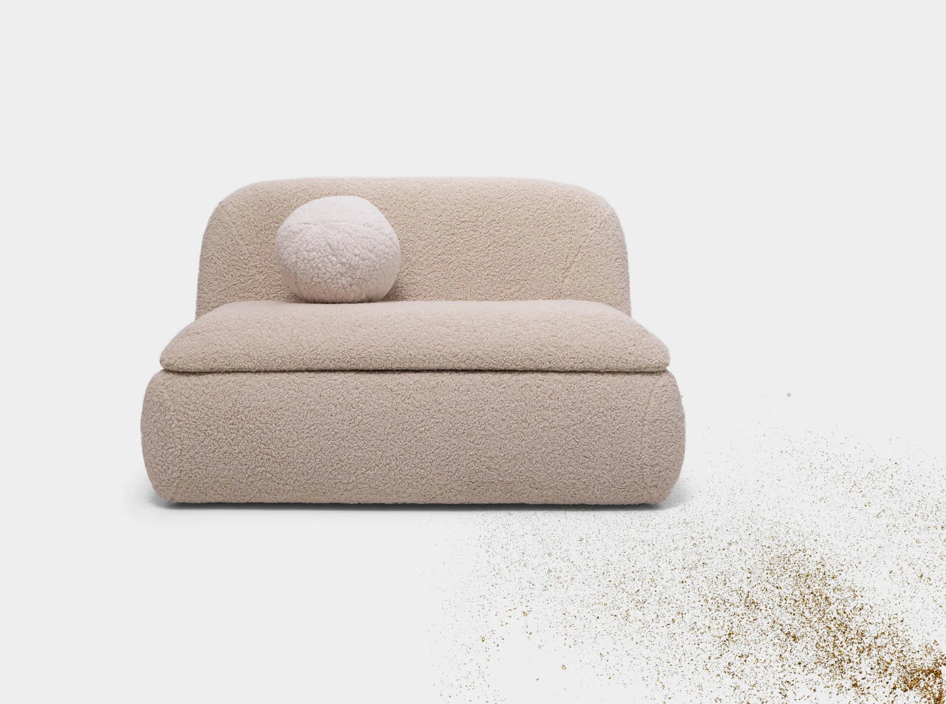 Sofá cama Stone 100 CASUAL formas redondeadas