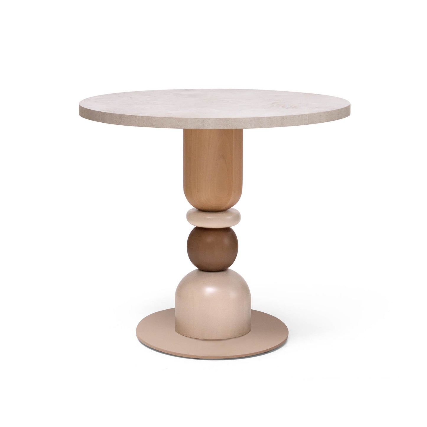 Mesa Balance Comedor 80 CASUAL detalle base metálica