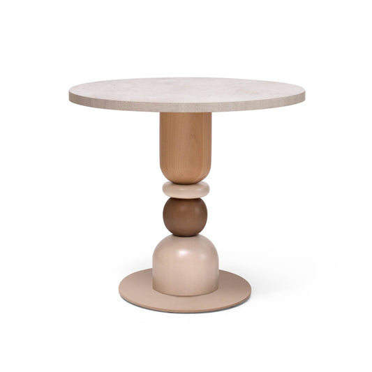 Mesa Balance Comedor 80 CASUAL detalle base metálica