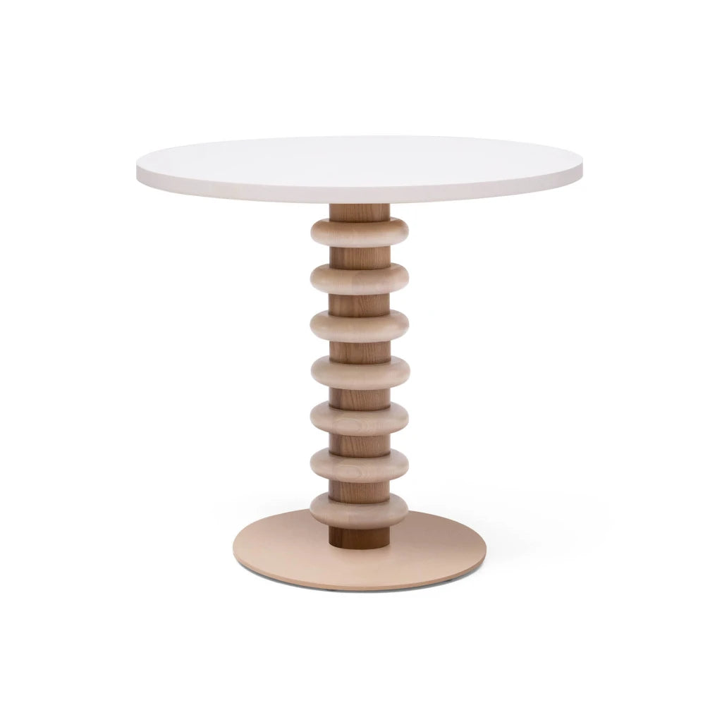 Mesa Kemp Comedor 80 CASUAL detalle columna torneada