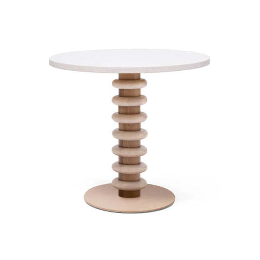 Mesa Kemp Comedor 80 CASUAL detalle columna torneada