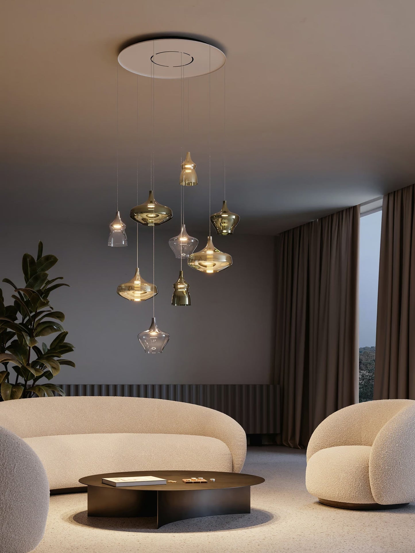 Lámpara Nostalgia LODES - Salón Moderno Iluminación Nocturna