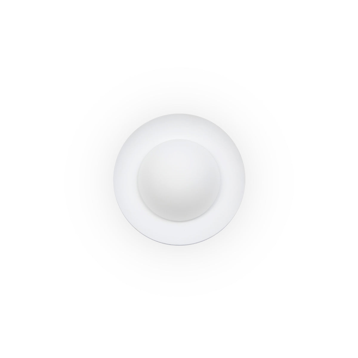 Plafón de Techo Faro SIDE Vidrio Opal y Anillo Metálico G9 Ø20cm - 62132