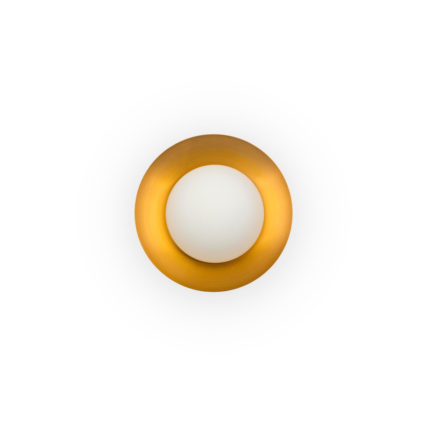 Plafón de Techo Faro SIDE Vidrio Opal y Anillo Metálico G9 Ø20cm - 62135