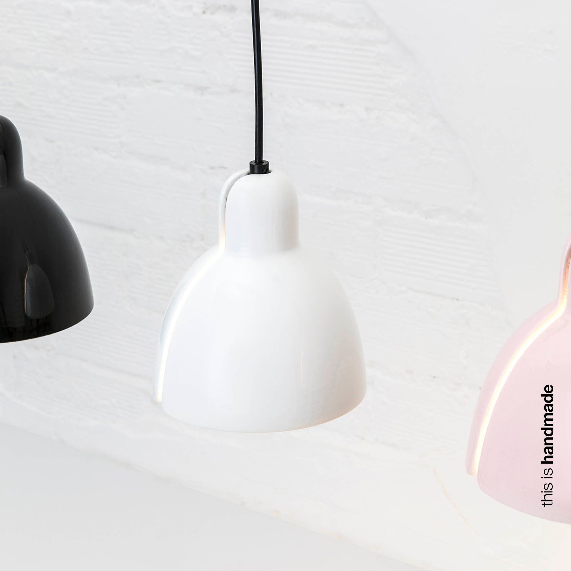 Lámpara Colgante Faro Venice Blanco Cerámica Ø16cm 1xE27 - Ambiente