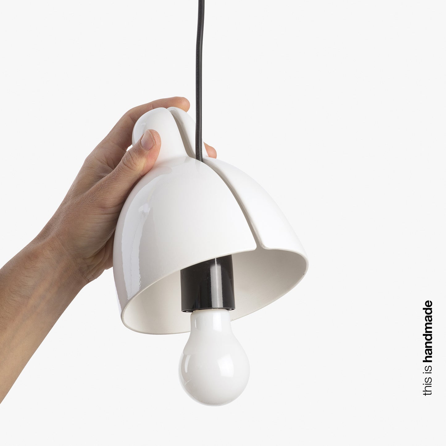 Lámpara Colgante Faro Venice Blanco Cerámica Ø16cm 1xE27 - Ambiente