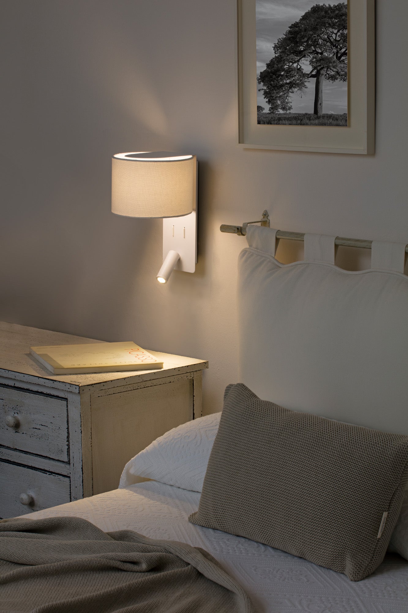Aplique de Pared Faro FOLD con Foco Lector LED Integrado 1xE27 - 64304_L1