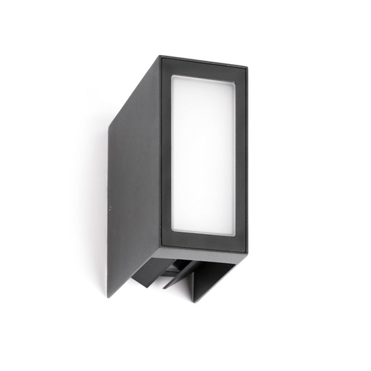 Aplique de Exterior Faro Log Gris Oscuro LED 9W 3000K IP65 - Detalle