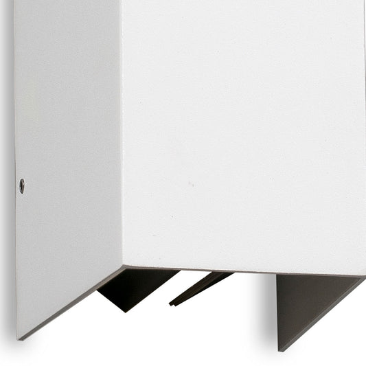 Aplique de Exterior Faro Blind Blanco con Lamas Orientables LED 6W IP54 - Detalle
