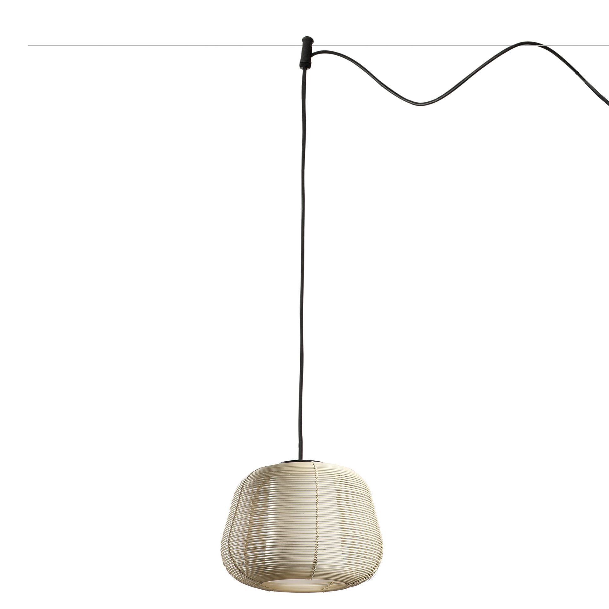 Linterna Baliza de Exterior Faro NARITA IP65 Diseño Carrasquet 1xE27 - Blanco Texturizado H35cm