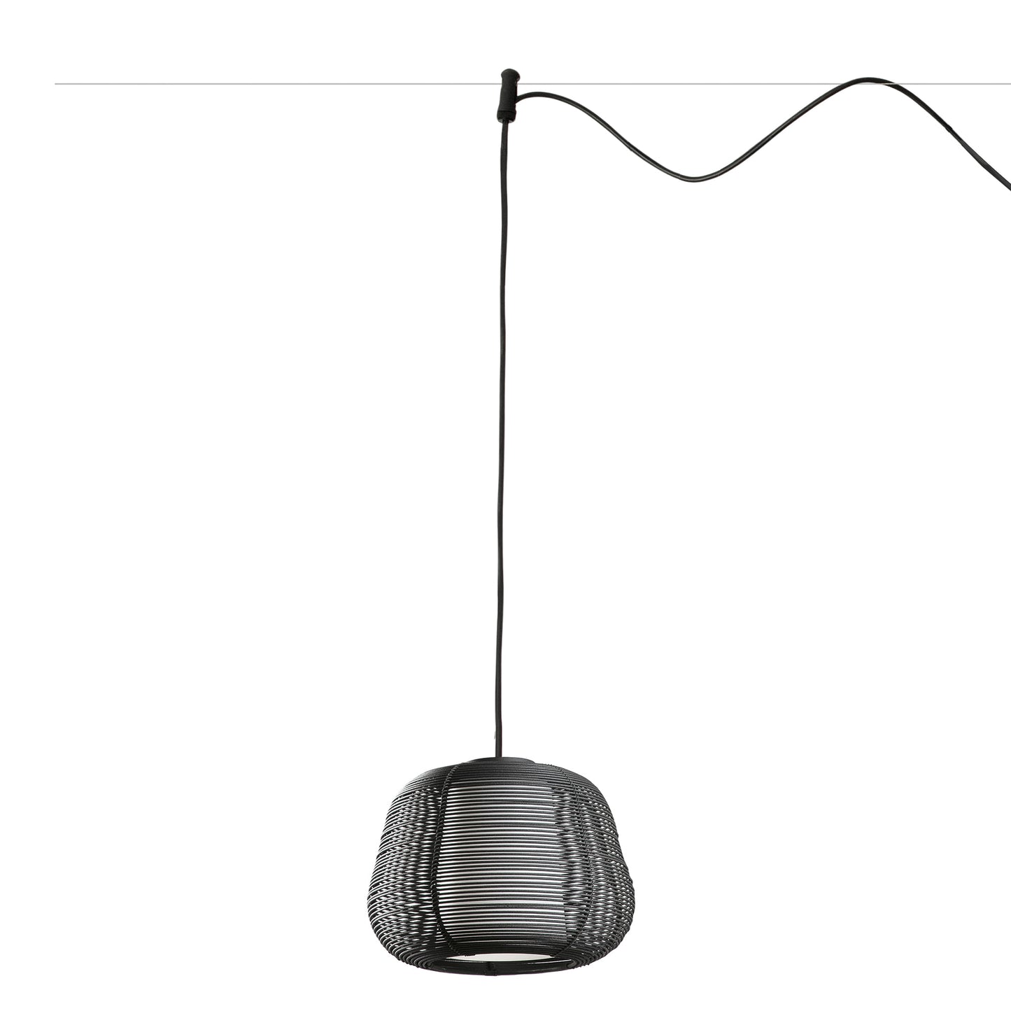 Linterna Baliza de Exterior Faro NARITA IP65 Diseño Carrasquet 1xE27 - Negro Mate H35cm