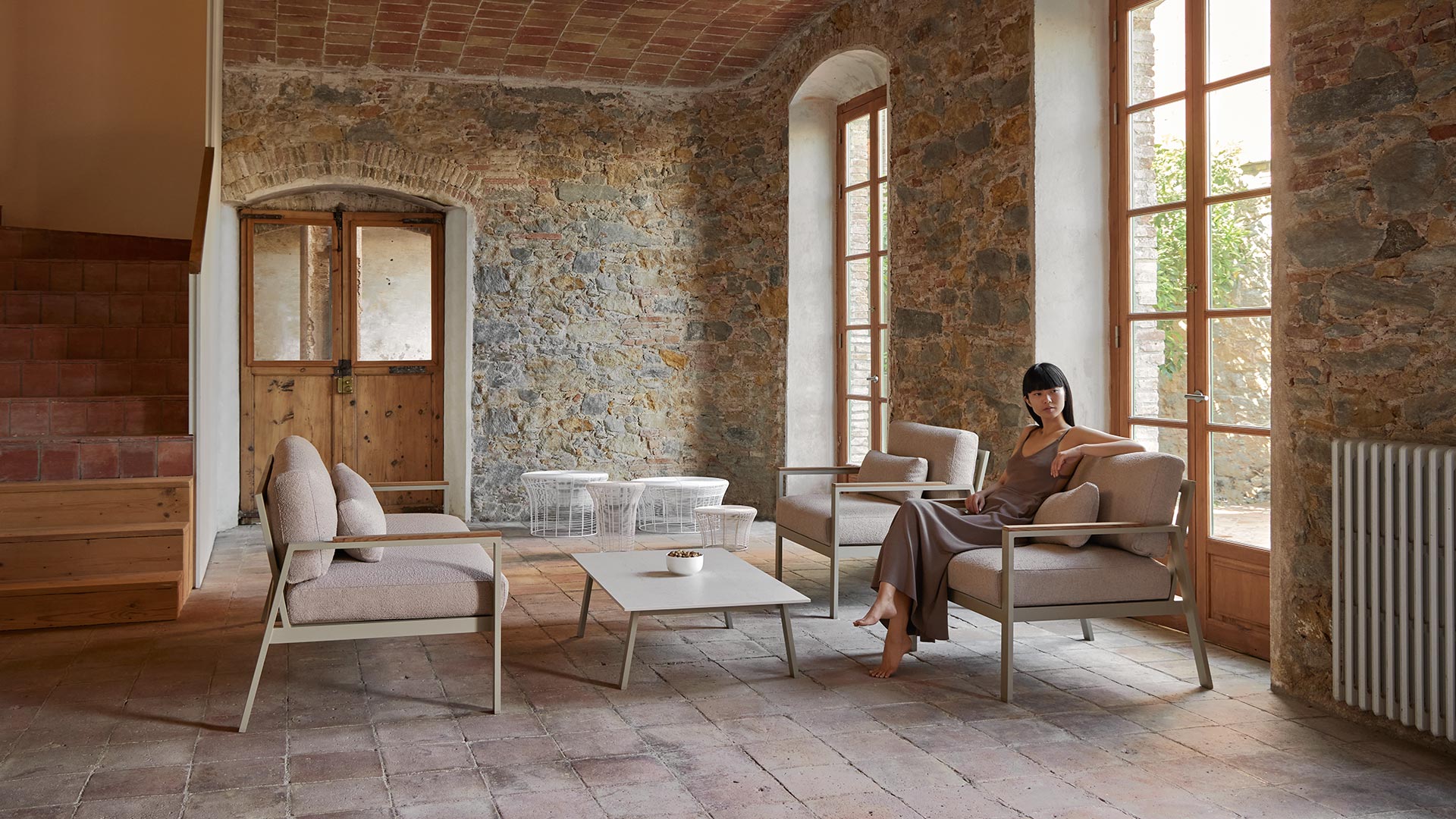 Sillón Lounge de Exterior Gandia Blasco TIMELESS · Madera de Teca (Diseño J.A. Gandía-Blasco & Borja García) - Ambiente
