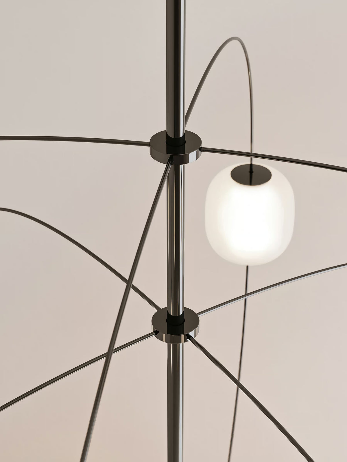 LODES Axia - detalle estructura Cromo Negro