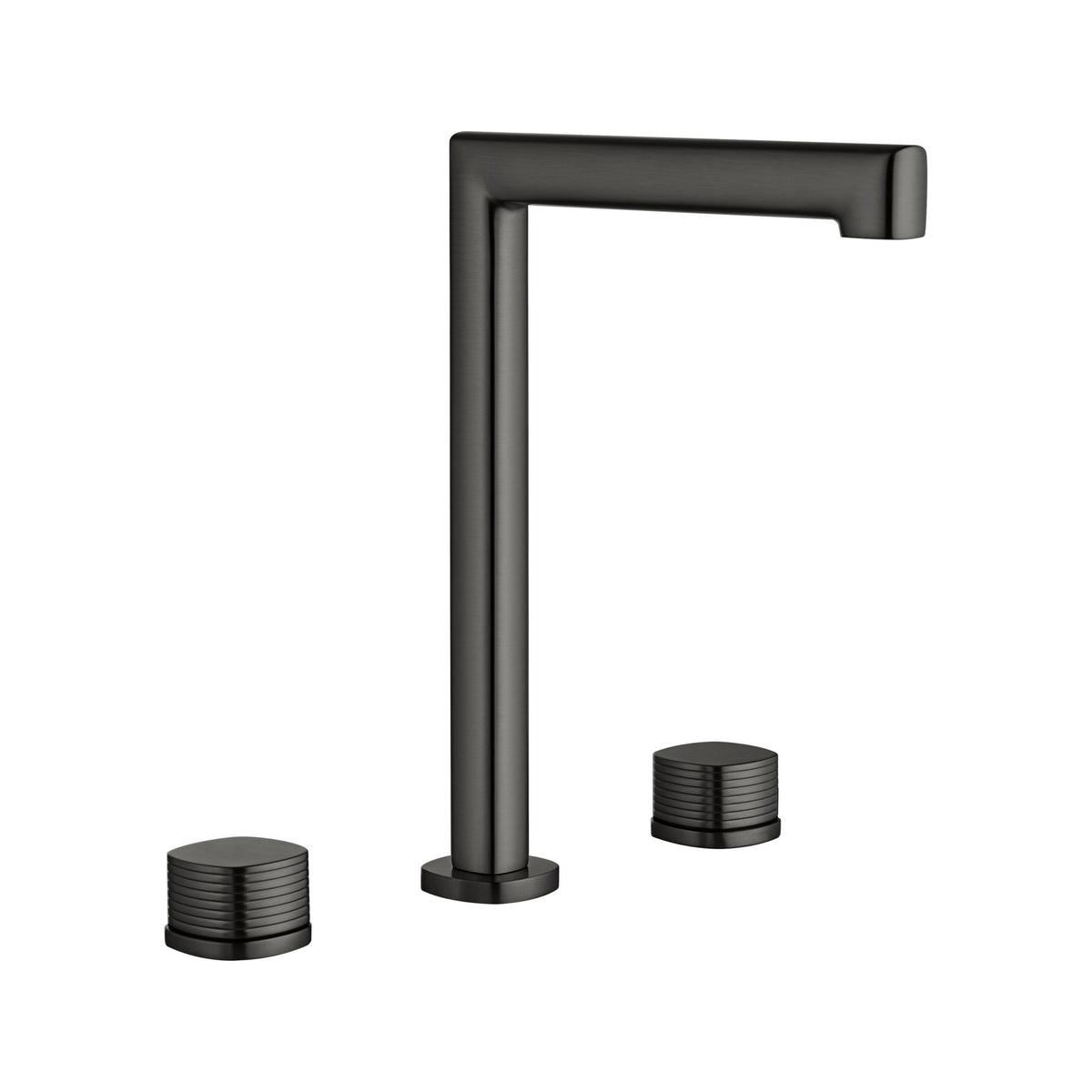 Lavabo Bimando Sobrencimera Caño Alto Firenze IMEX Black Gun Metal