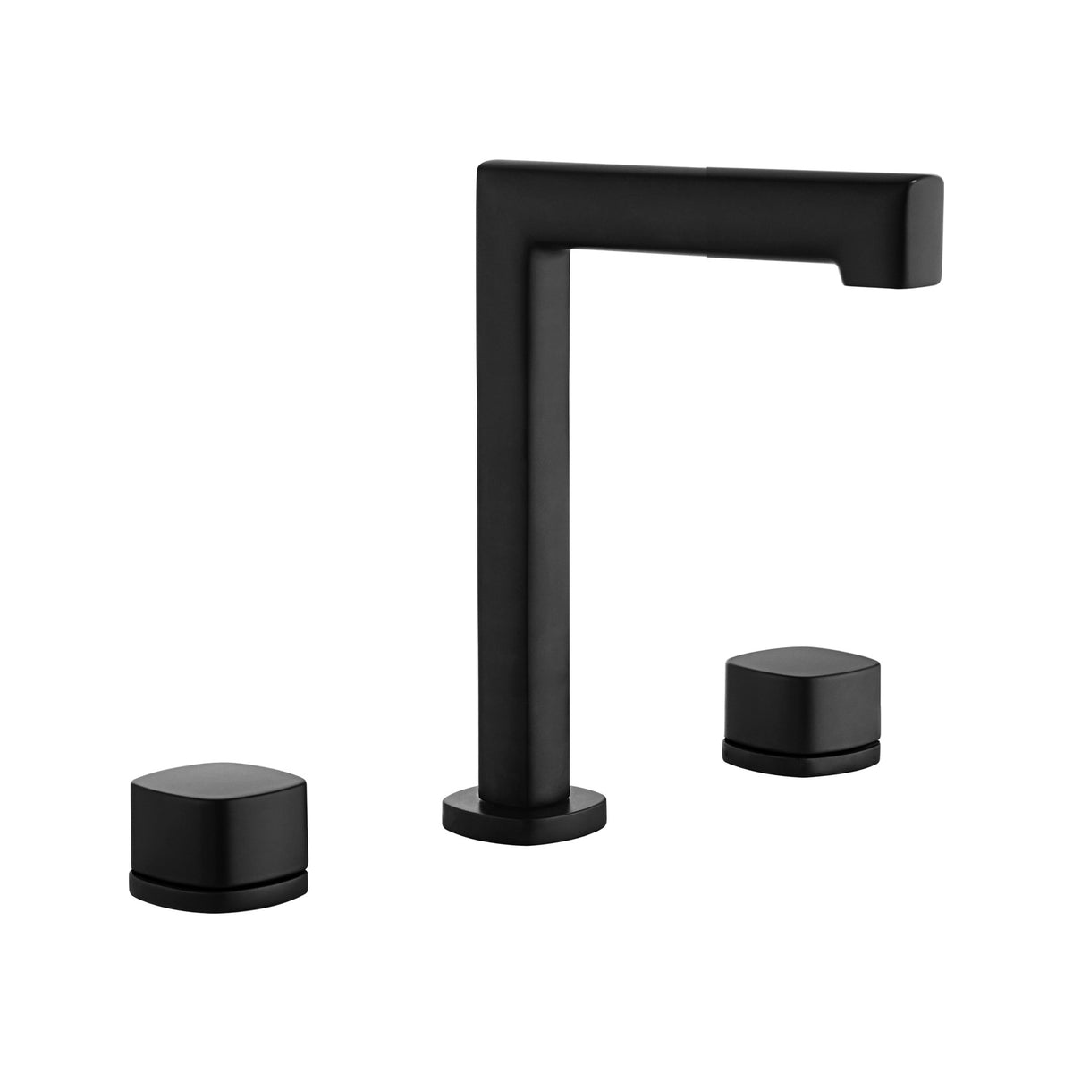 Lavabo Bimando Sobrencimera Caño Bajo Toscana IMEX Negro Mate