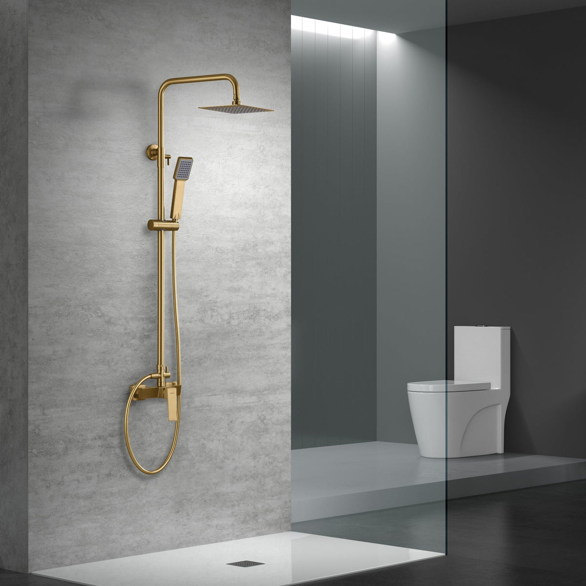 Conjunto de Ducha Monomando Art IMEX instalado en un baño