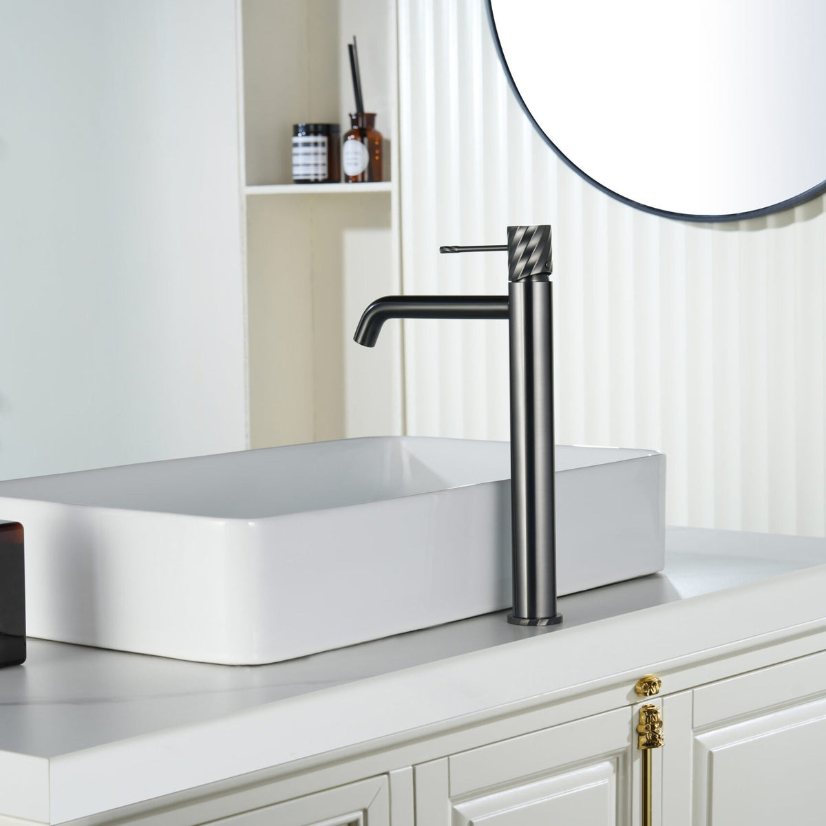 MONOMANDO LAVABO ALTO BLESS IMEX en un baño real