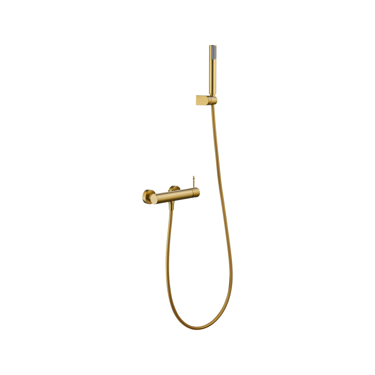 Kit de Ducha Monomando Bless IMEX Oro Cepillado