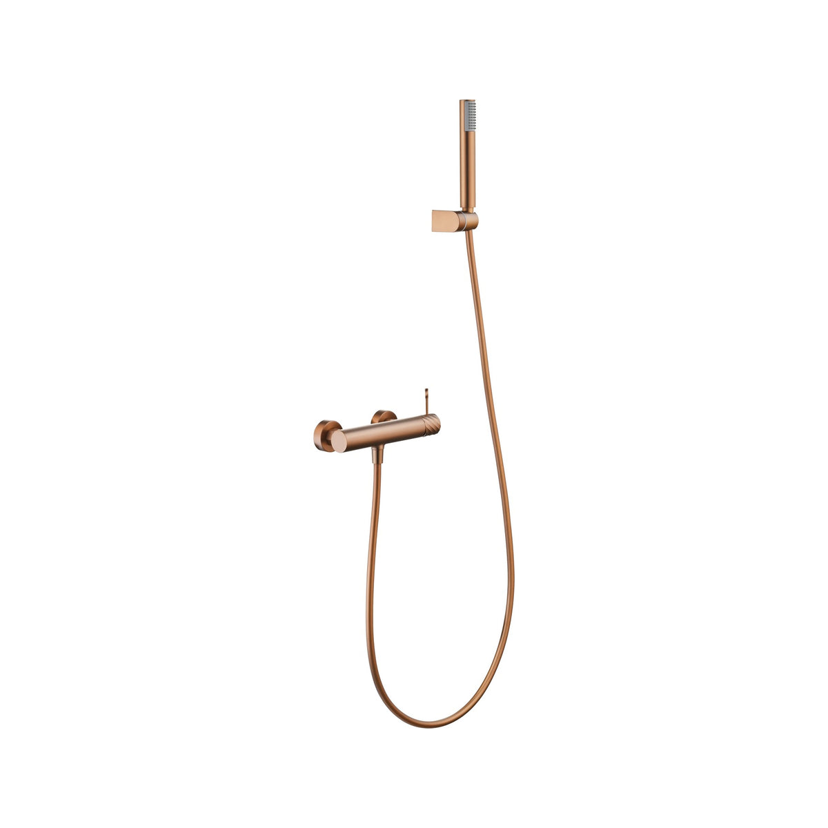 Kit de Ducha Monomando Bless IMEX Oro Rosa Cepillado