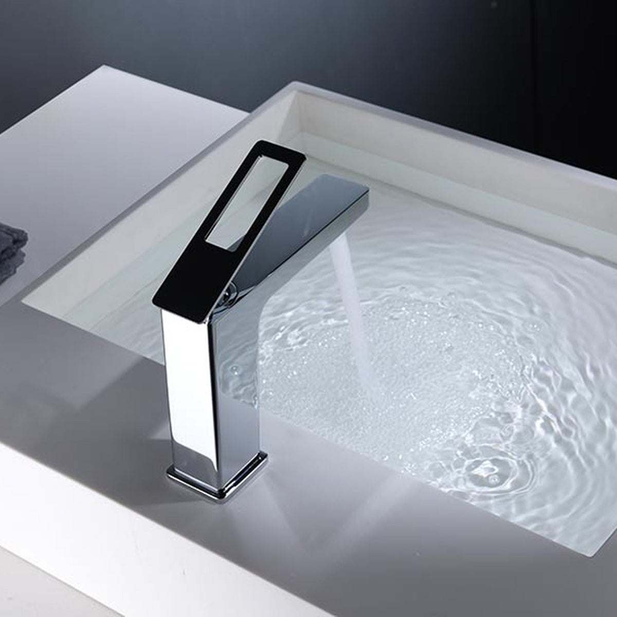 MONOMANDO LAVABO SUECIA IMEX en un baño real