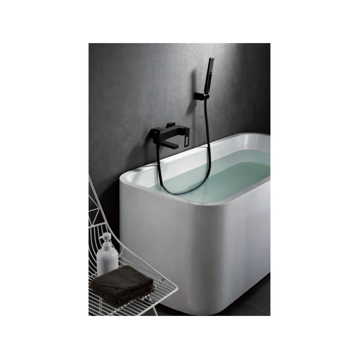 Kit Baño/ducha Monomando Suecia IMEX Negro Mate