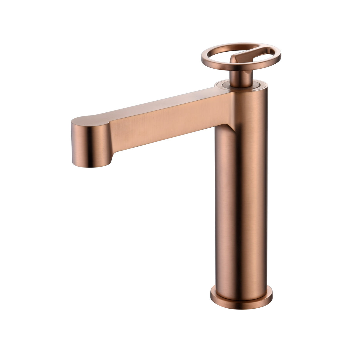 Monomando de Lavabo Olimpo IMEX Oro Rosa Cepillado