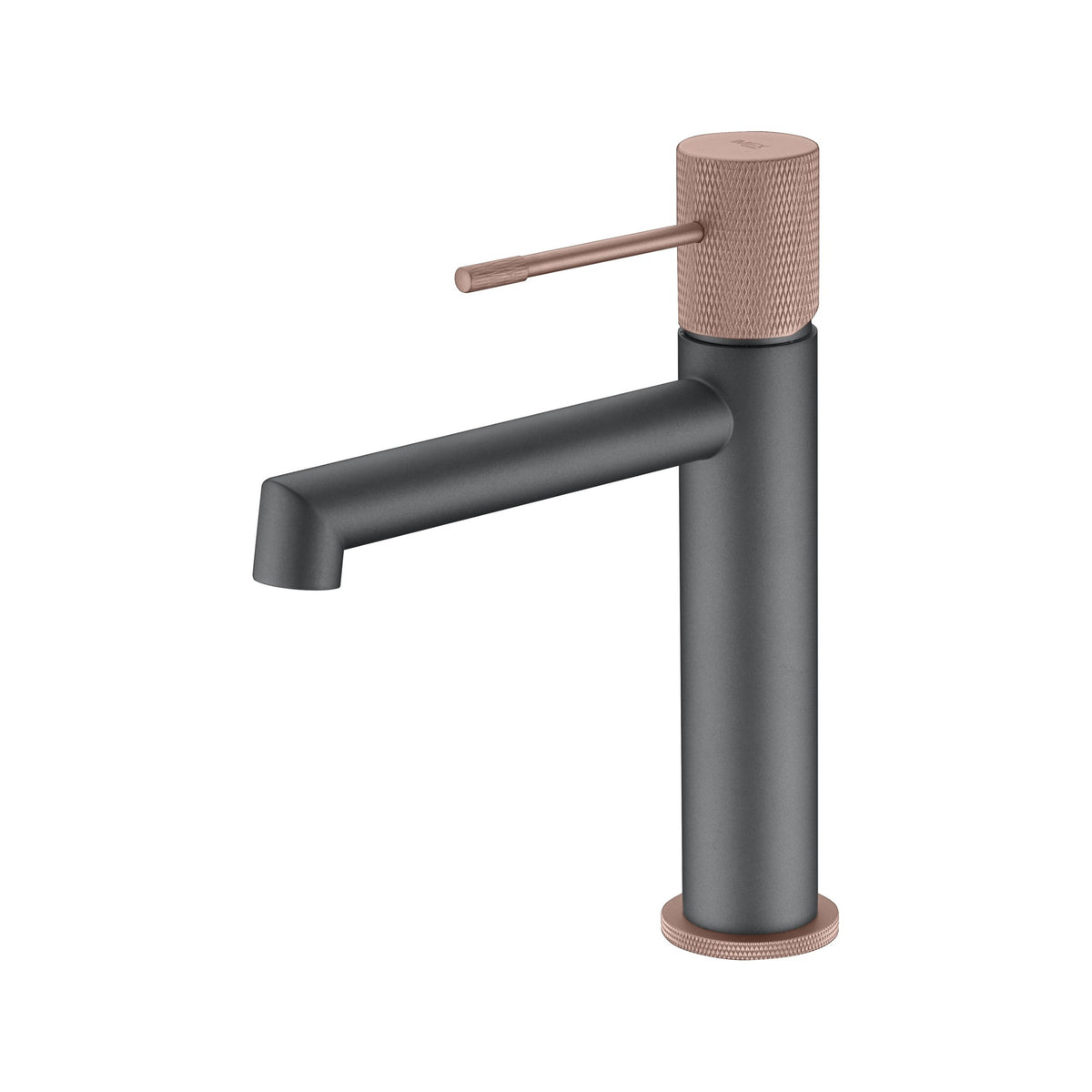 Monomando de Lavabo Line IMEX Gris Mate-Champagne
