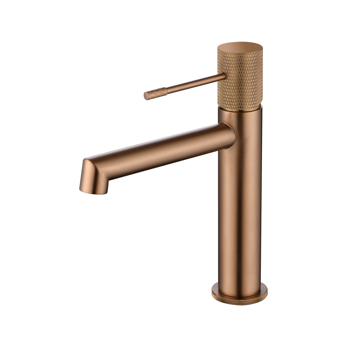 Monomando de Lavabo Line IMEX Oro Rosa Cepillado