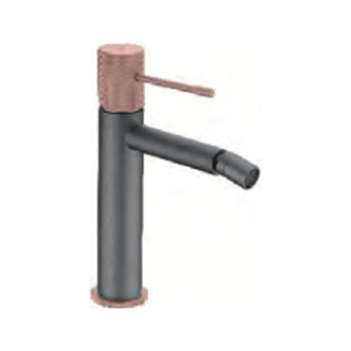 Monomando Bidé Line IMEX Gris Mate-Champagne