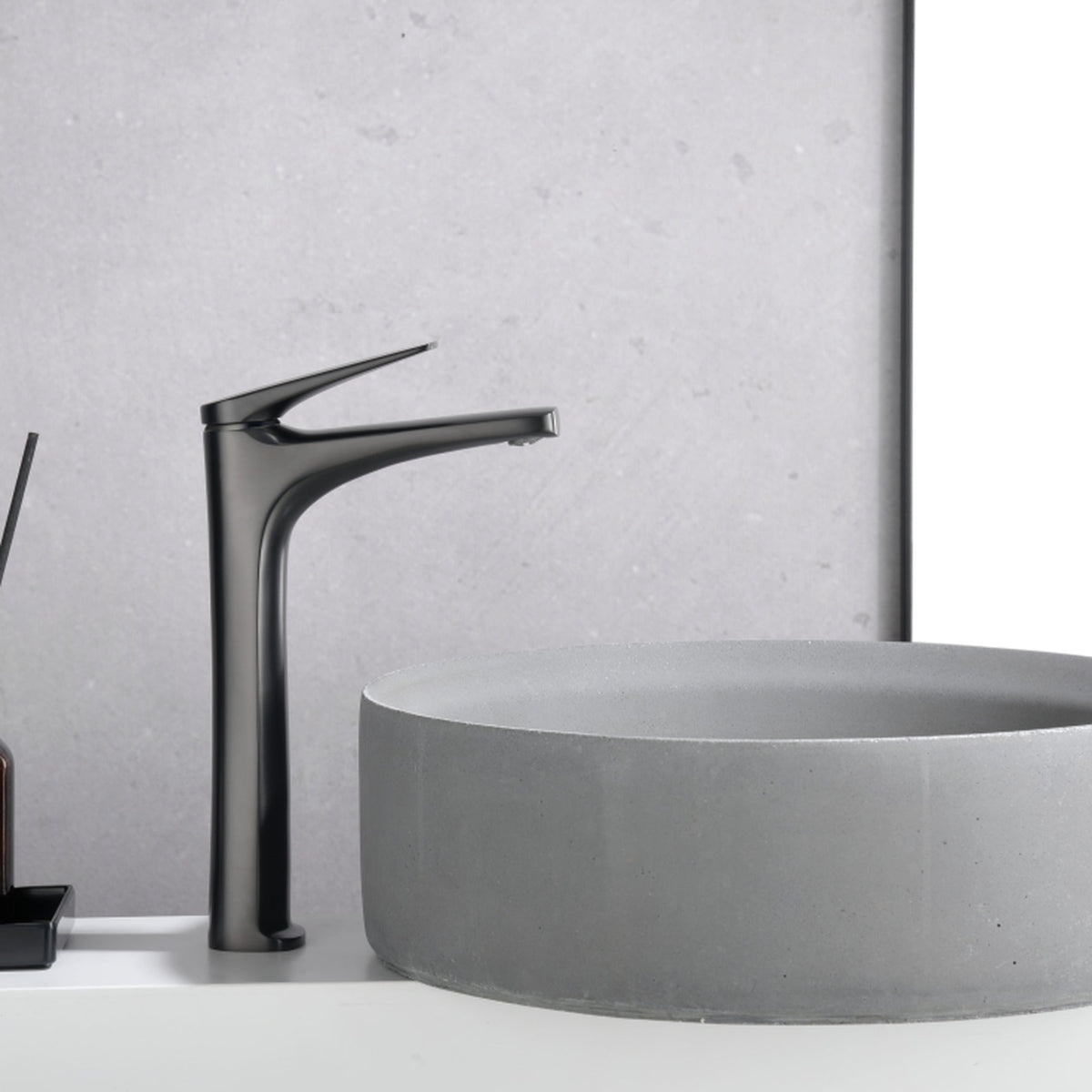 MONOMANDO LAVABO ALTO DELOS IMEX en un baño real