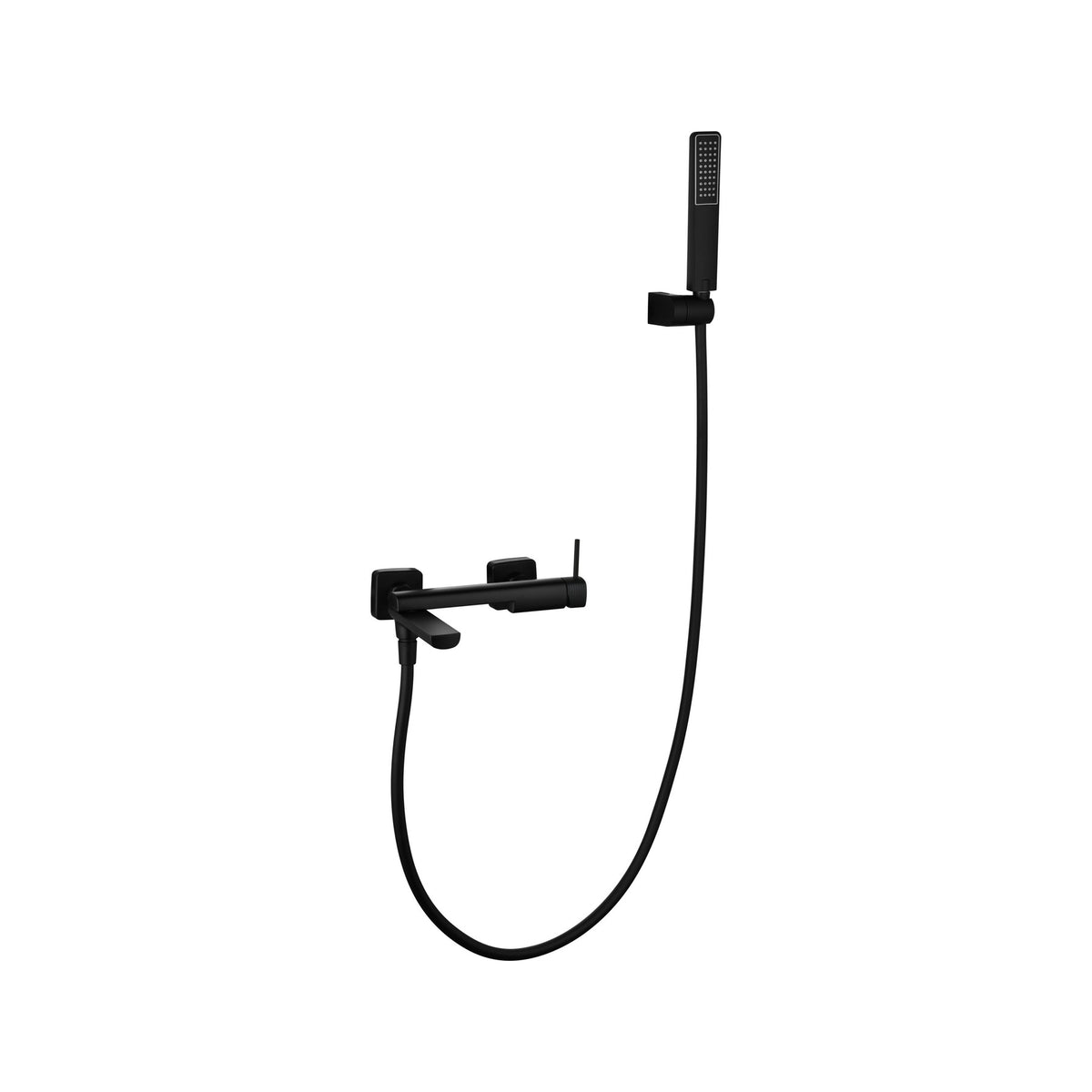 Kit Baño/ducha Monomando Firenze IMEX Negro Mate