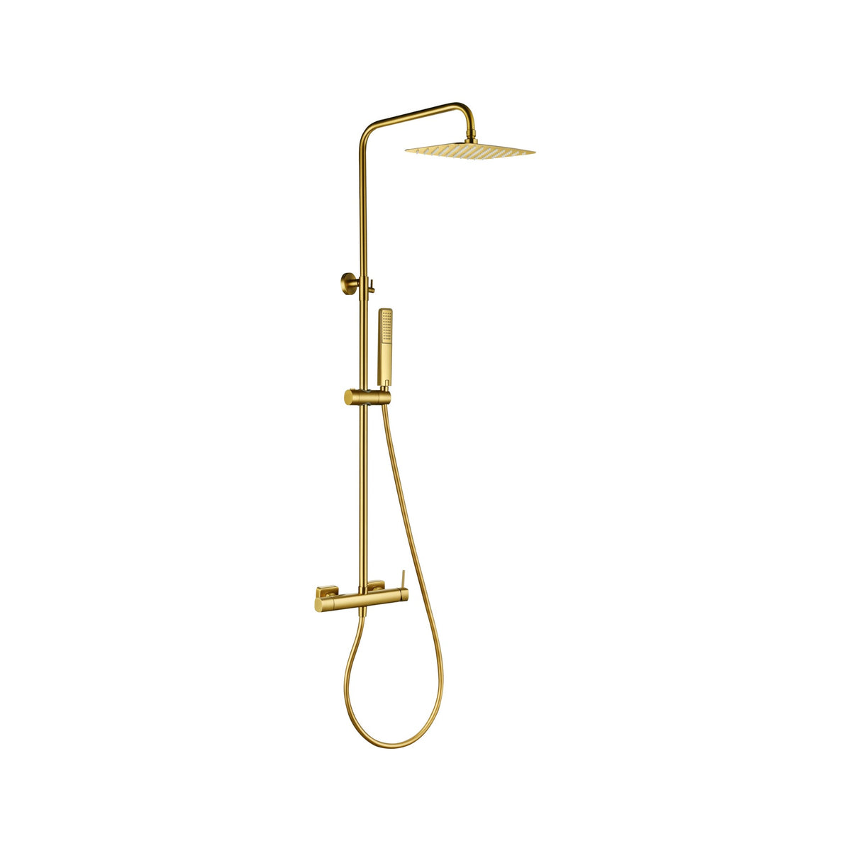 Conjunto de Ducha Monomando Firenze IMEX Oro Cepillado