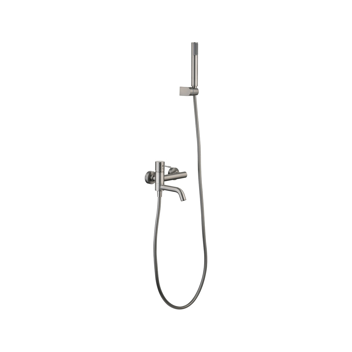 Kit Baño/ducha Monomando Génova IMEX Níquel Cepillado