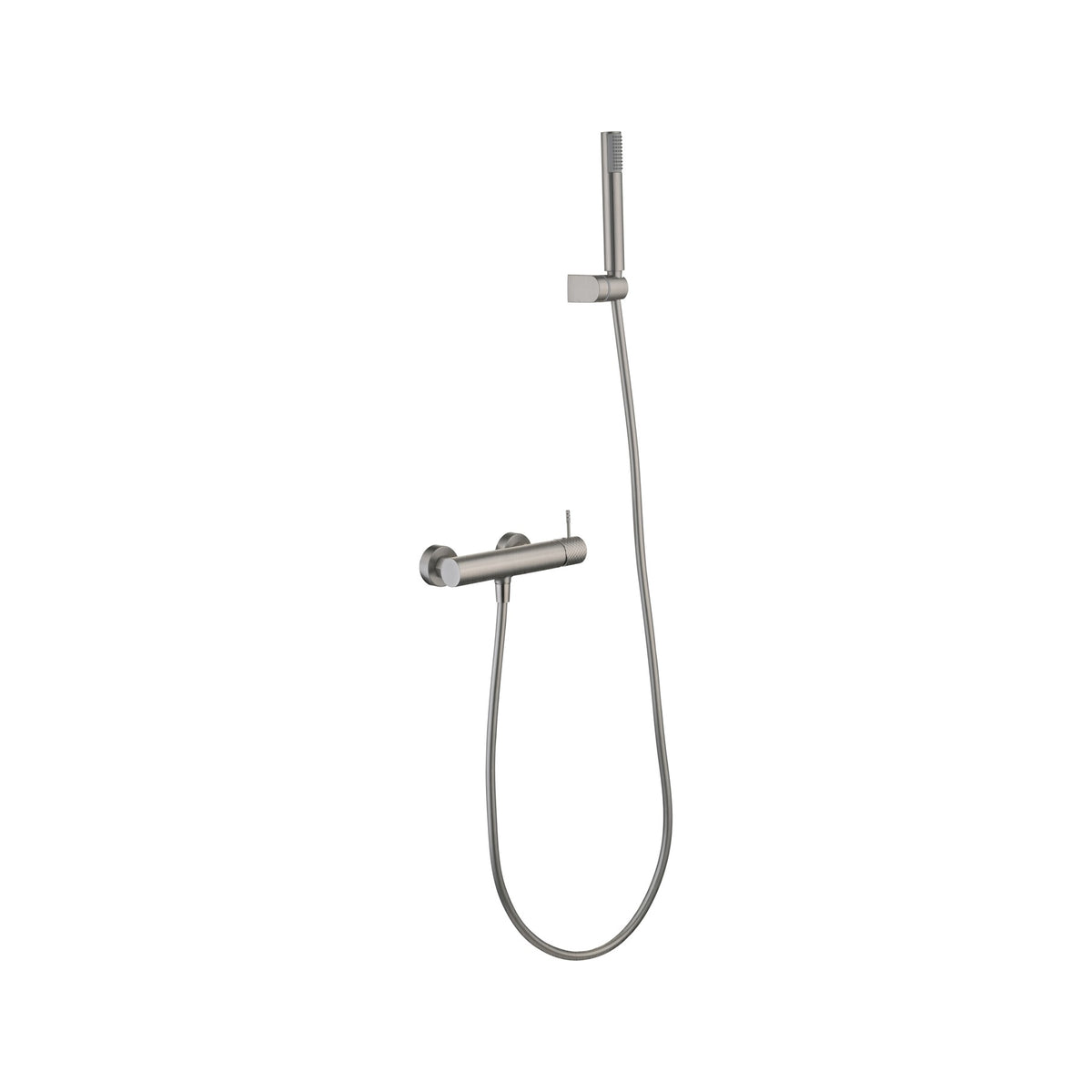 Kit de Ducha Monomando Génova IMEX Níquel Cepillado
