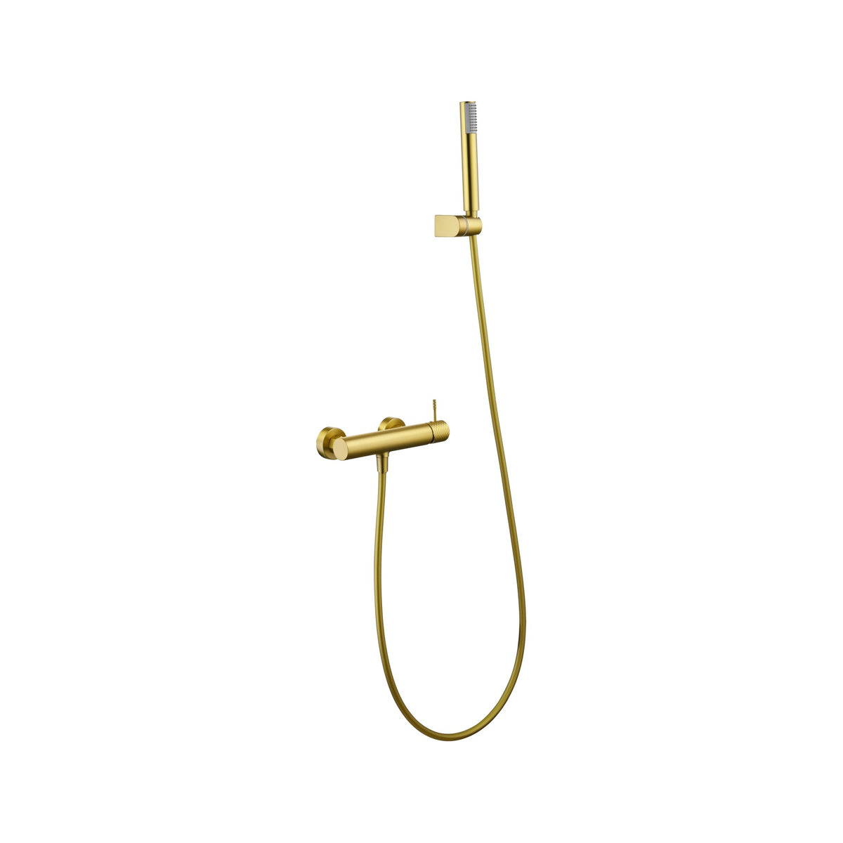 Kit de Ducha Monomando Génova IMEX Oro Cepillado