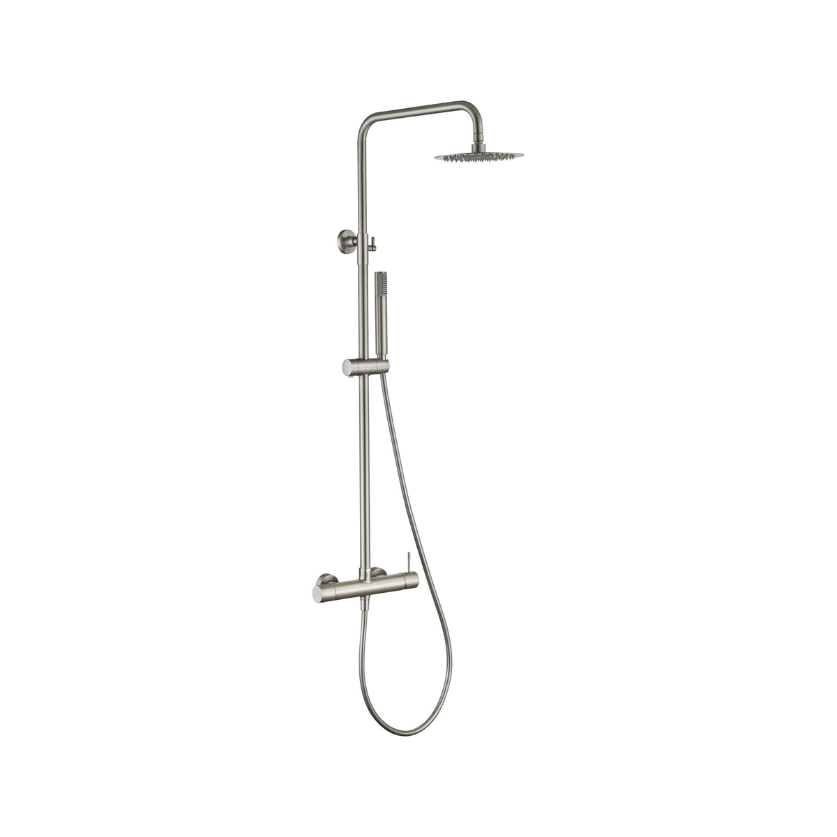 Conjunto de Ducha Monomando Génova IMEX Níquel Cepillado