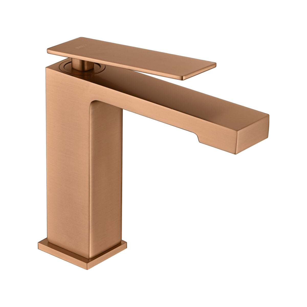 Monomando de Lavabo Pisa IMEX Oro Rosa Cepillado