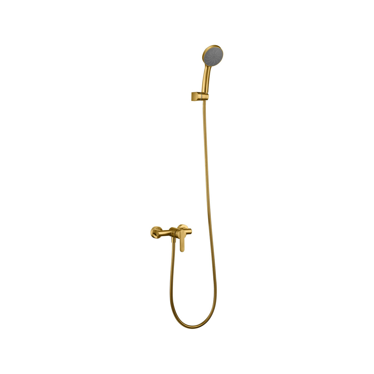 Kit de Ducha Monomando Roma IMEX Oro Cepillado