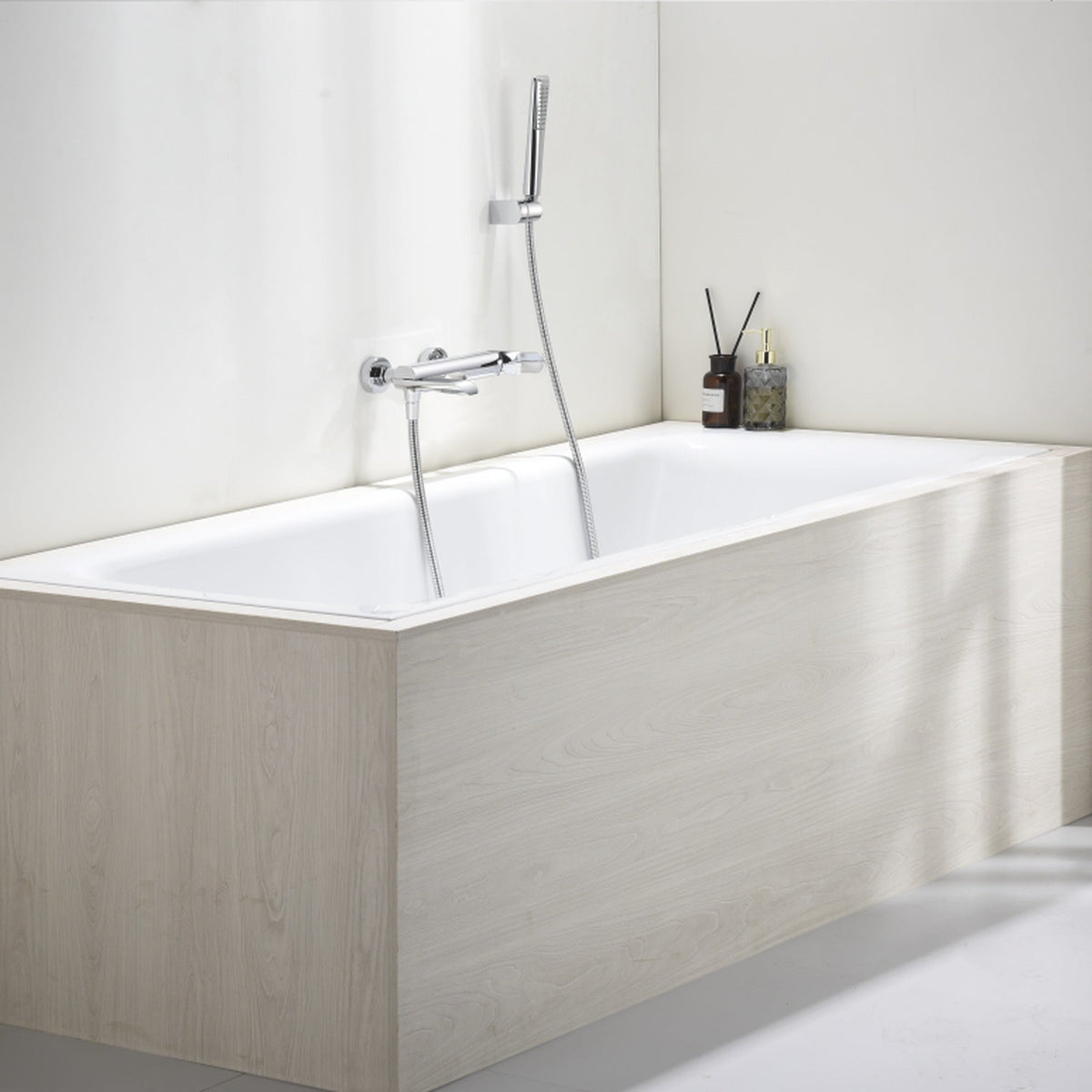 Kit Baño/ducha Monomando Dinamarca IMEX instalado en un baño