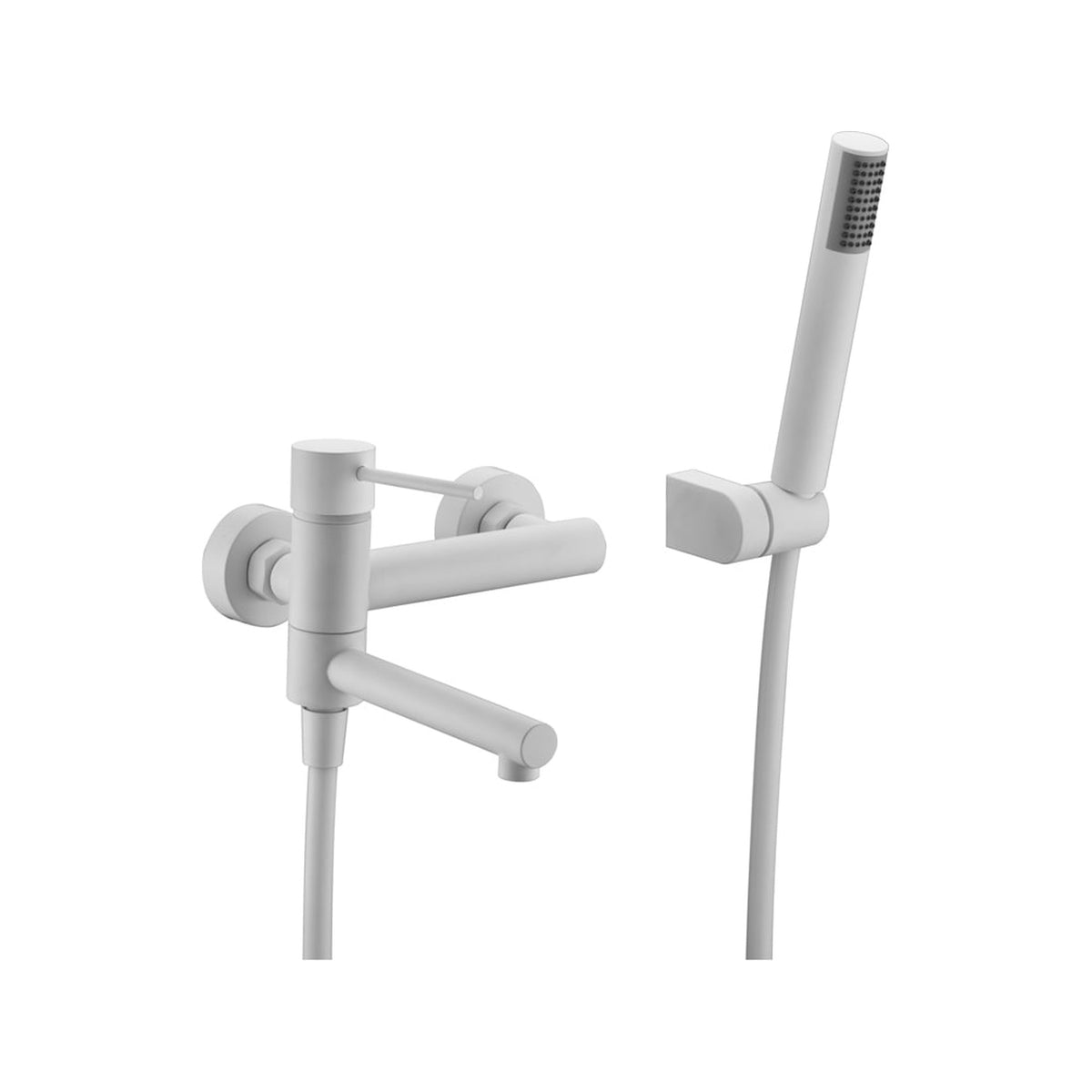 Kit Baño/ducha Monomando Milos Stick IMEX Blanco Mate