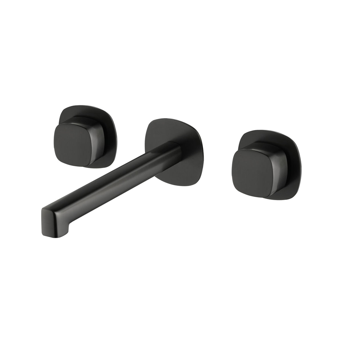 Bimando Empotrado de Lavabo Toscana en Black Gun Metal instalado a pared