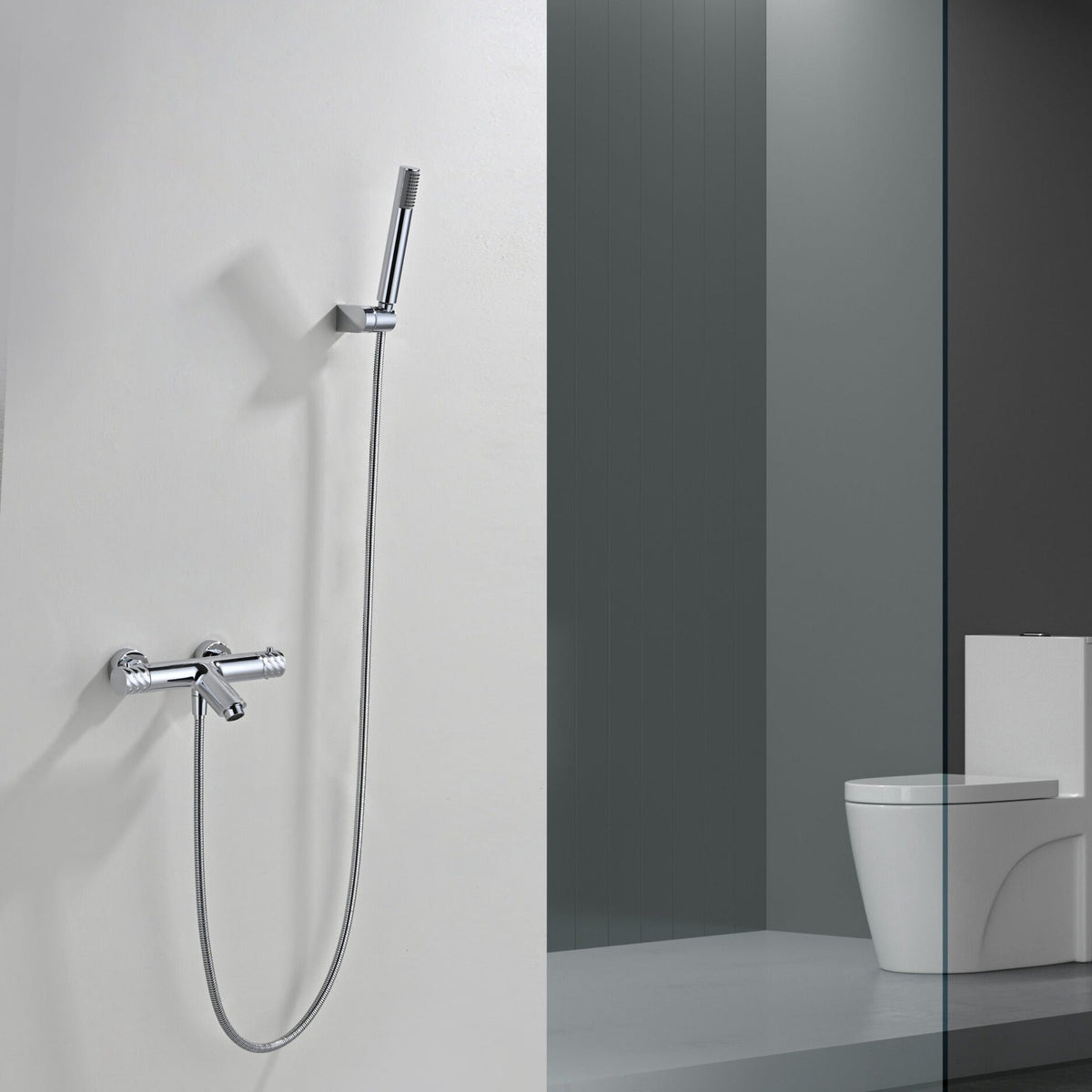 Kit Baño/ducha Termostático Bless IMEX instalado en un baño