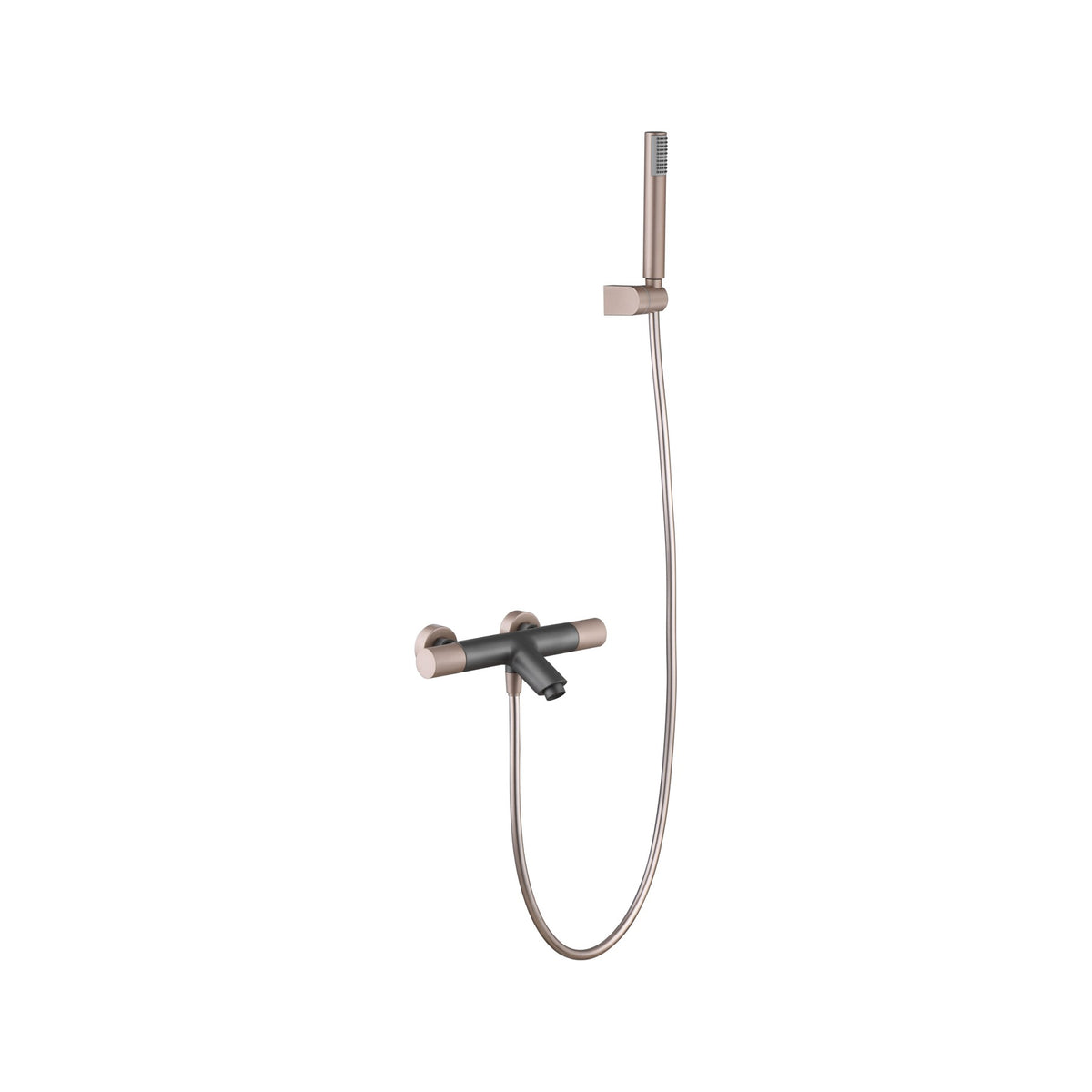 Kit Baño/ducha Termostático Line IMEX Gris Mate-Champagne