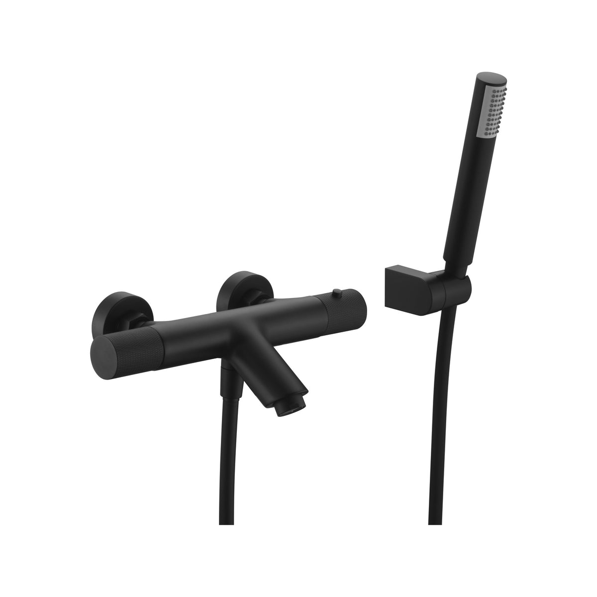 Kit Baño/ducha Termostático Line IMEX Negro Mate