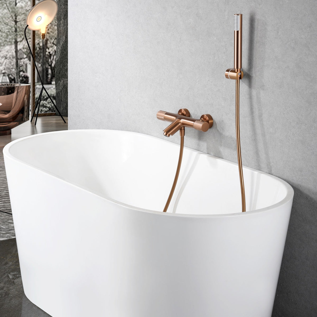 Kit Baño/ducha Termostático Line IMEX instalado en un baño