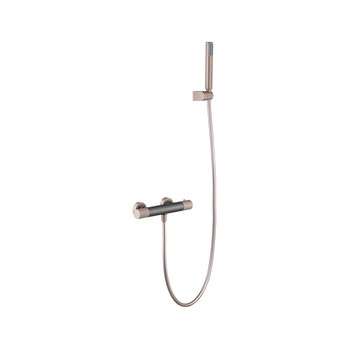 Kit de Ducha Termostático Line IMEX Gris Mate-Champagne