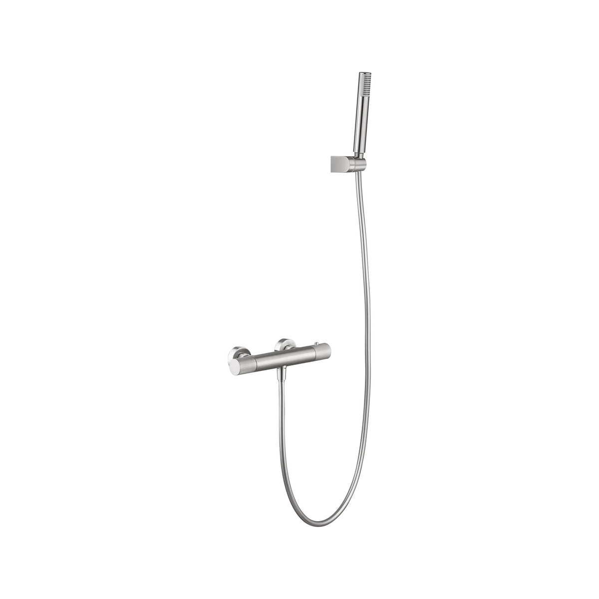 Kit de Ducha Termostático Line IMEX Níquel Cepillado