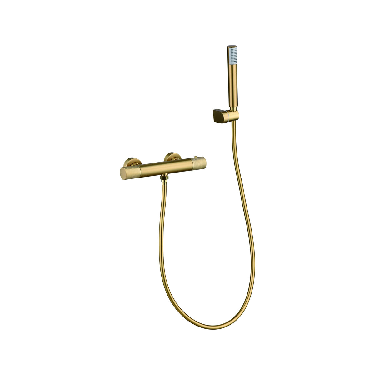Kit de Ducha Termostático Line IMEX Oro Cepillado